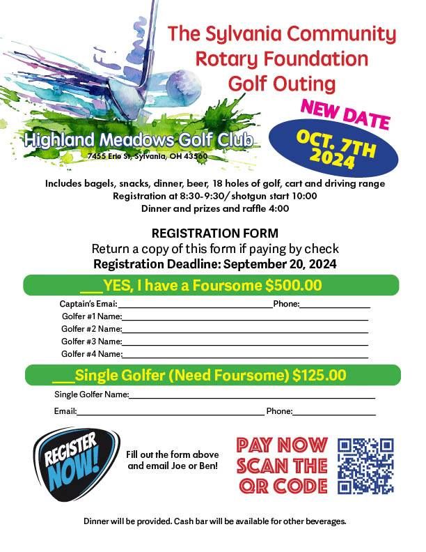 The Sylvania Community Rotary Foundation Golf Outing