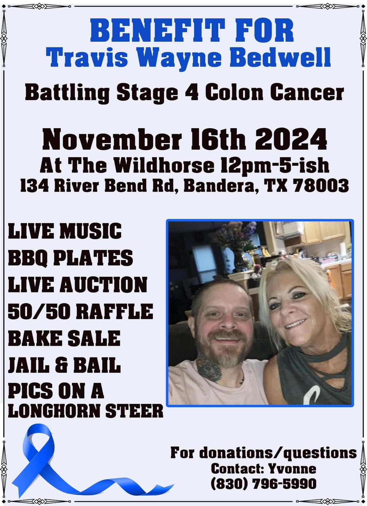 Benefit for Travis Bedwell