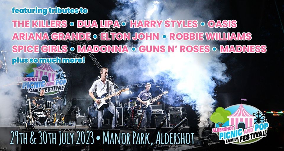 Picnic and Pop Festival 2023, Manor Park, aldershot, 29 July to 30 July