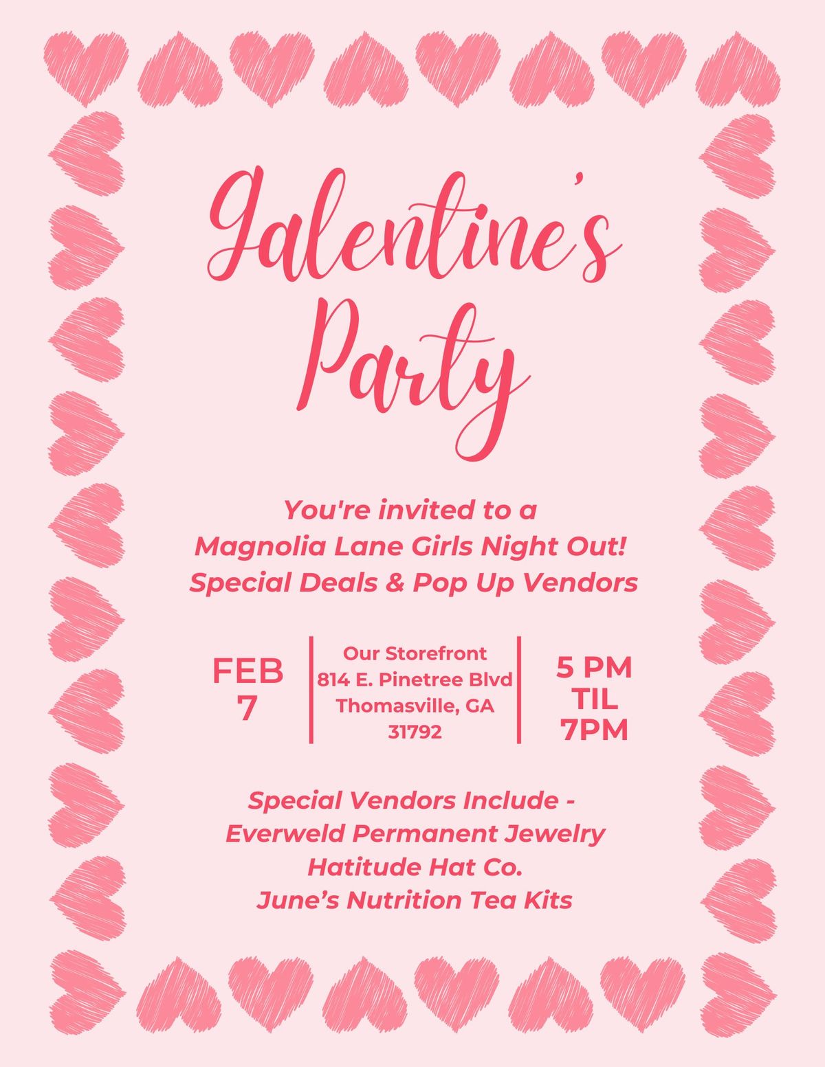 Magnolia Lane Galentine's Party!