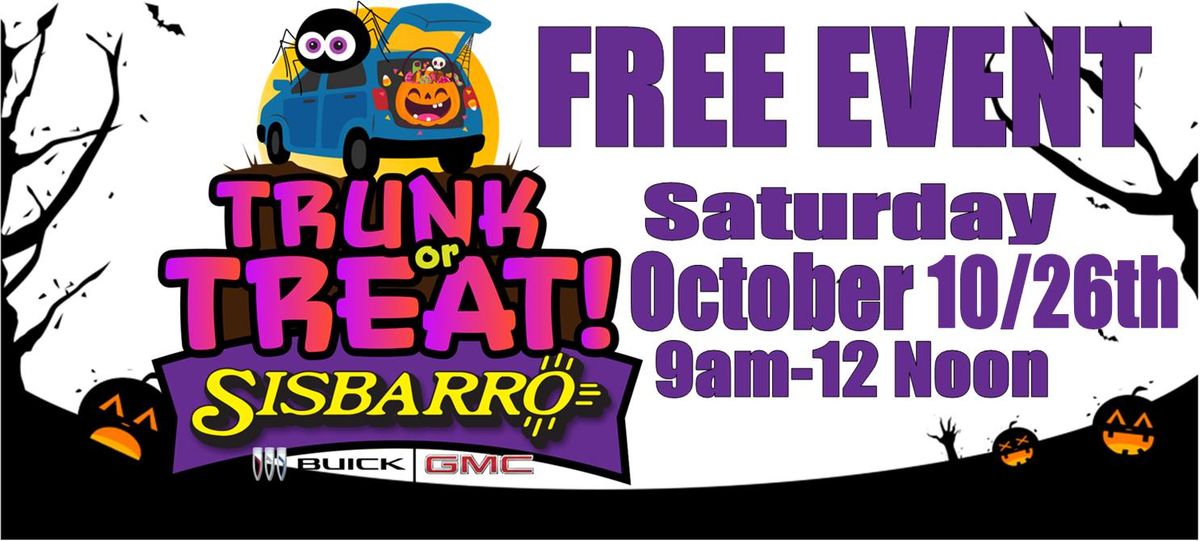 FREE Sisbarro Buick-GMC Trunk Or Treat Event