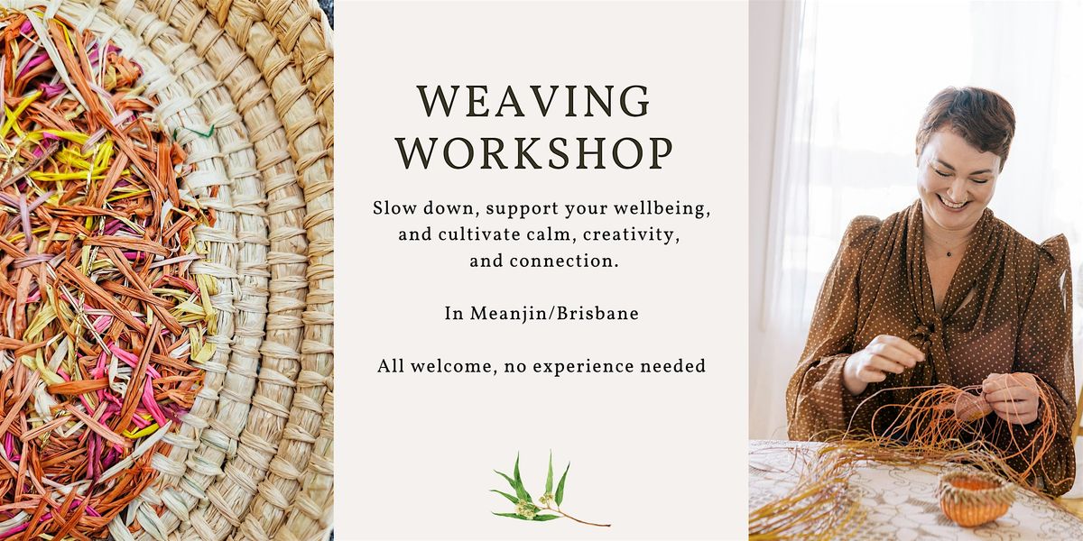 Weaving workshop - cobbled raffia baskets
