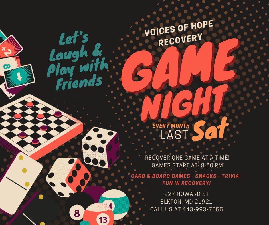 Cecil County Recovery Game Night!