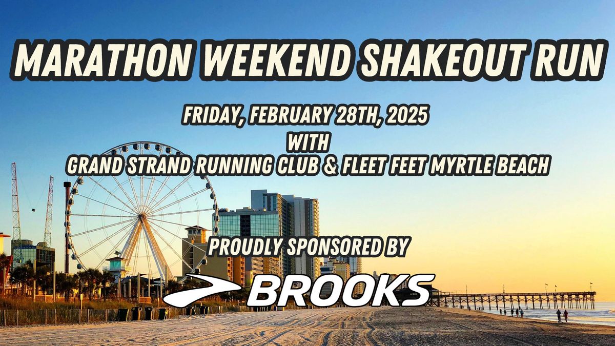 Marathon Shakeout Run sponsored by Brooks