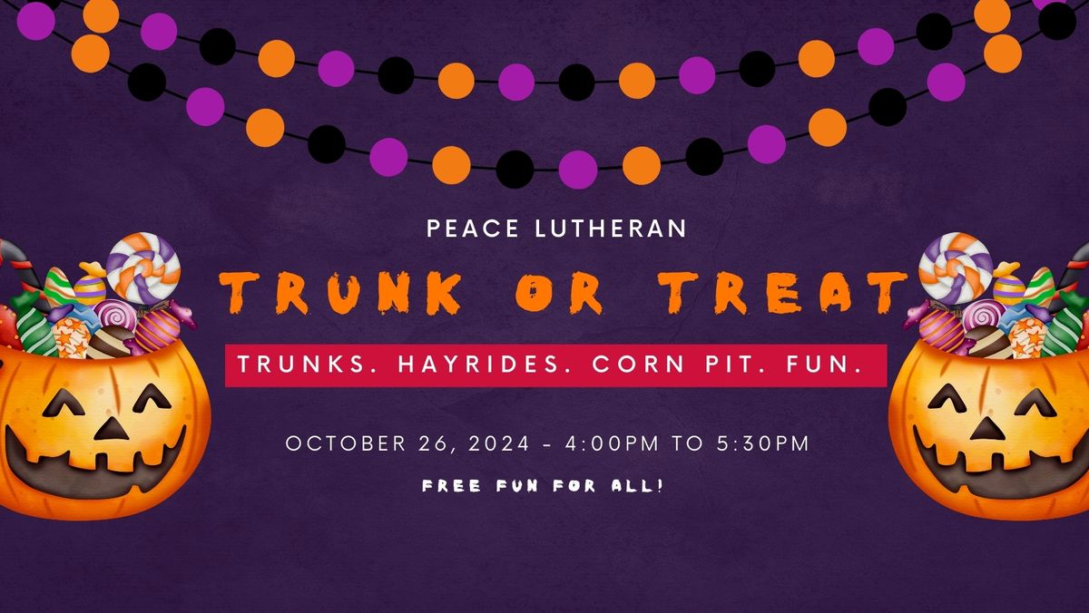 Peace Trunk or Treat!