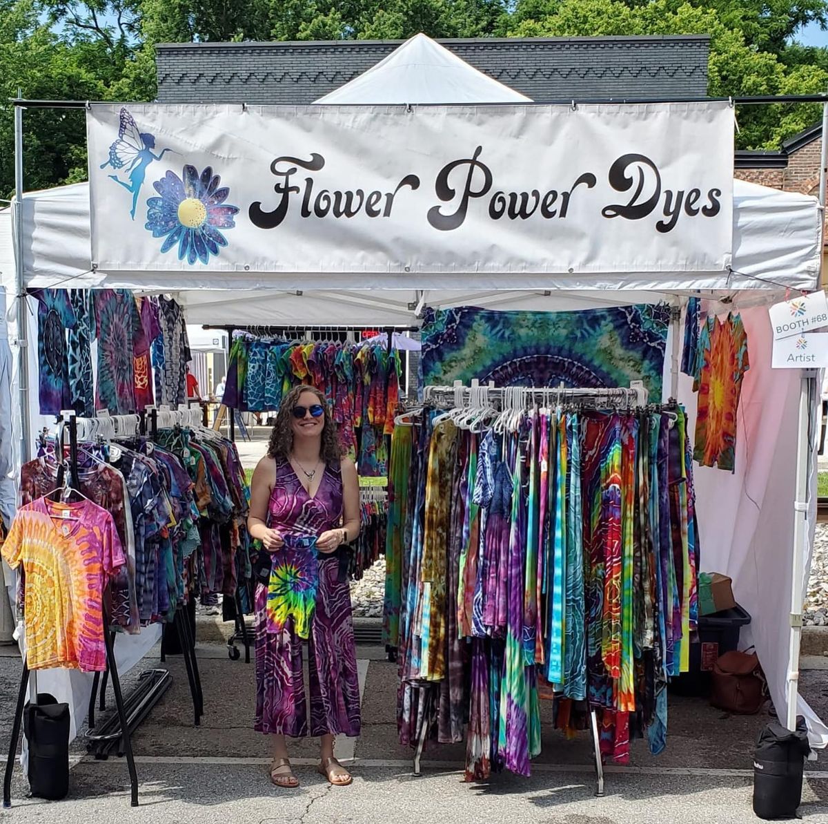 Flower Power Dyes at the 50th Annual Midway Fall Festival 