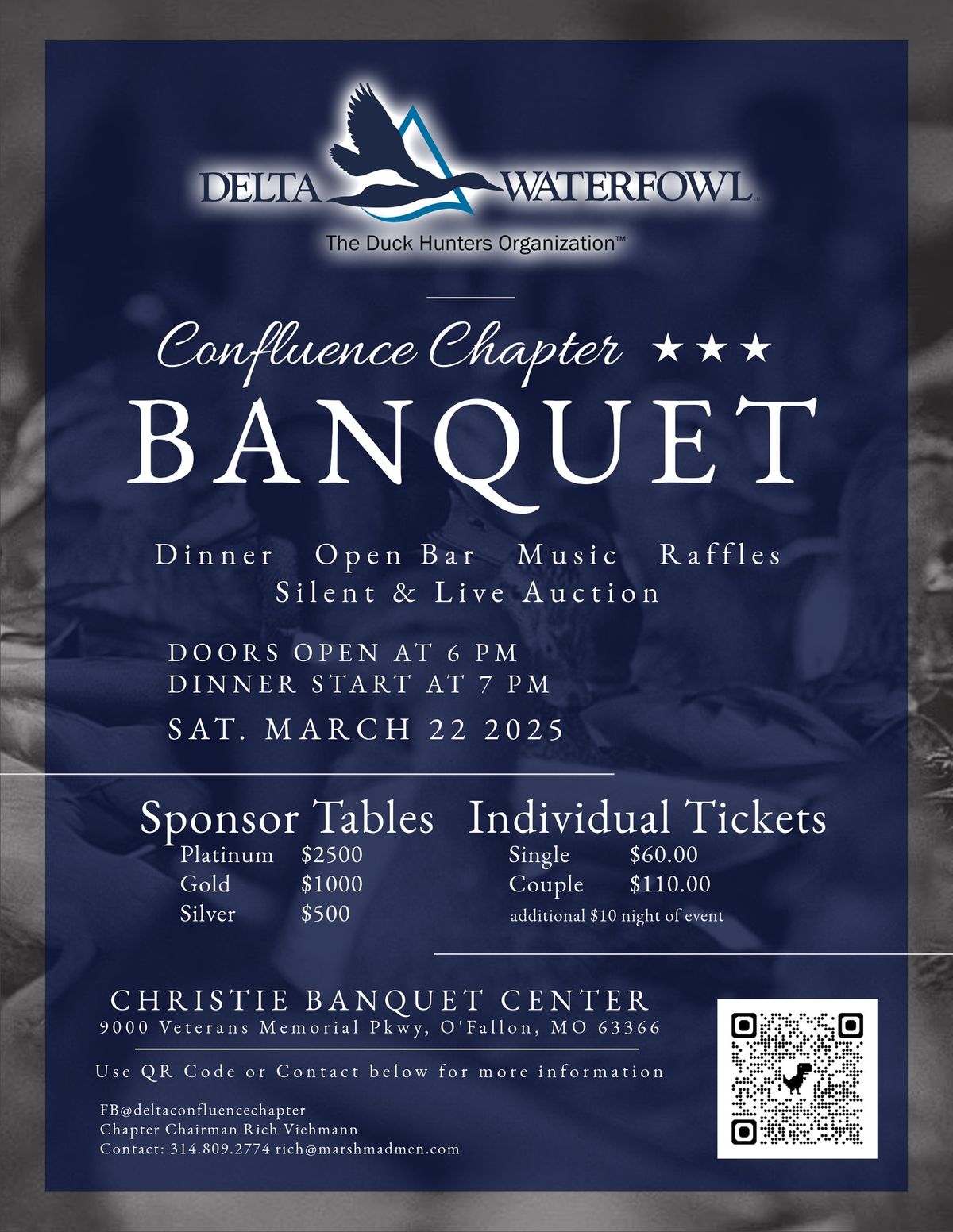 Annual Delta Waterfowl Confluence Chapter Event Banquet