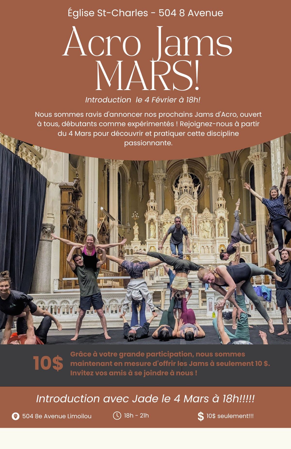 Mardi - Acro Jams!! Acroyoga, \u00c9quis et main \u00e0 main!