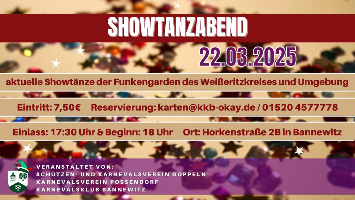 Showtanzabend 22.03.2025