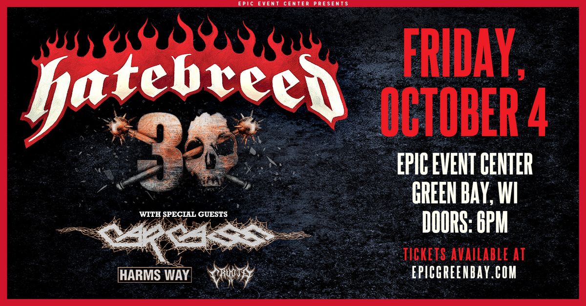 Hatebreed:  30th Anniversary Tour