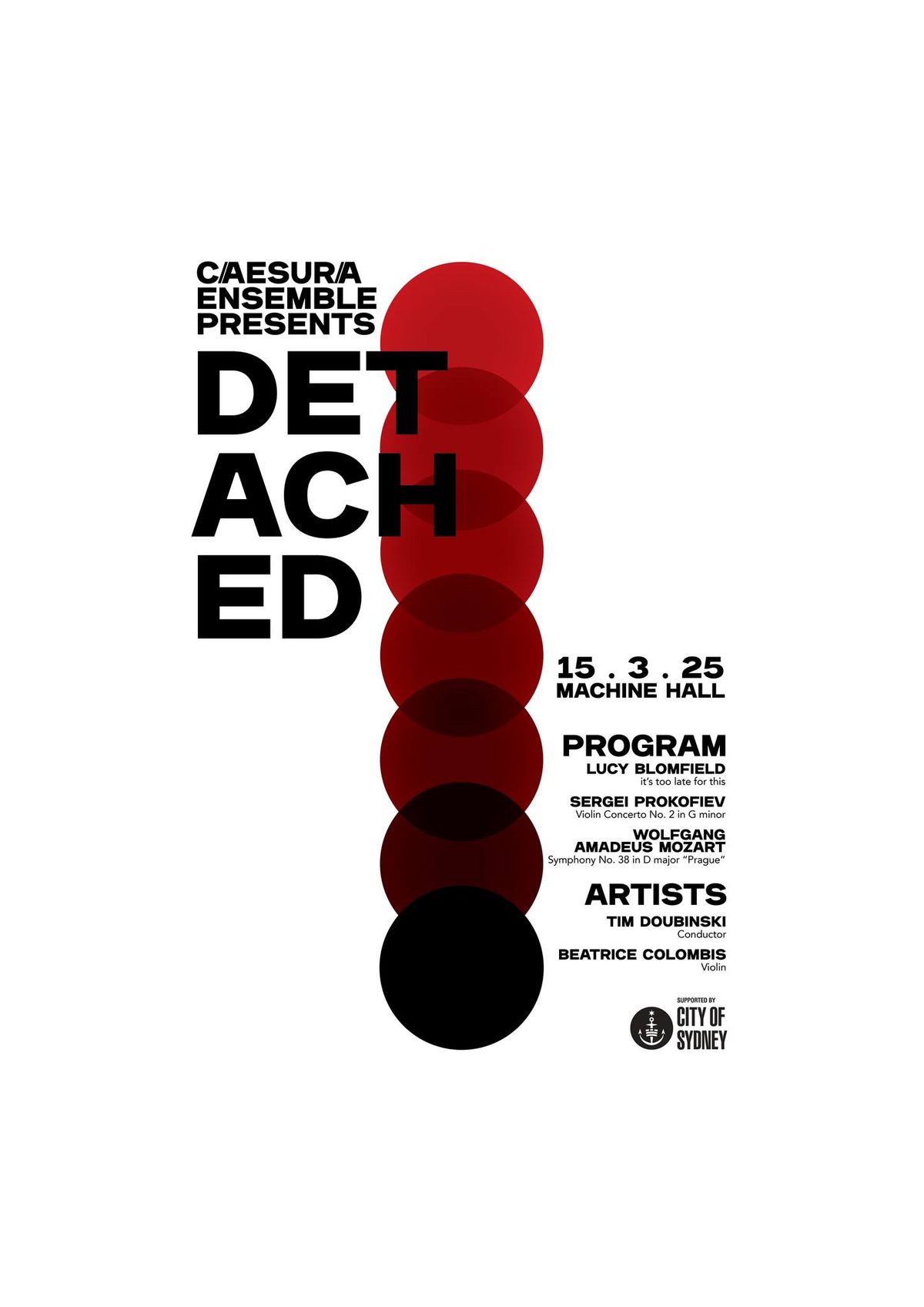 Caesura Ensemble Presents: Detached