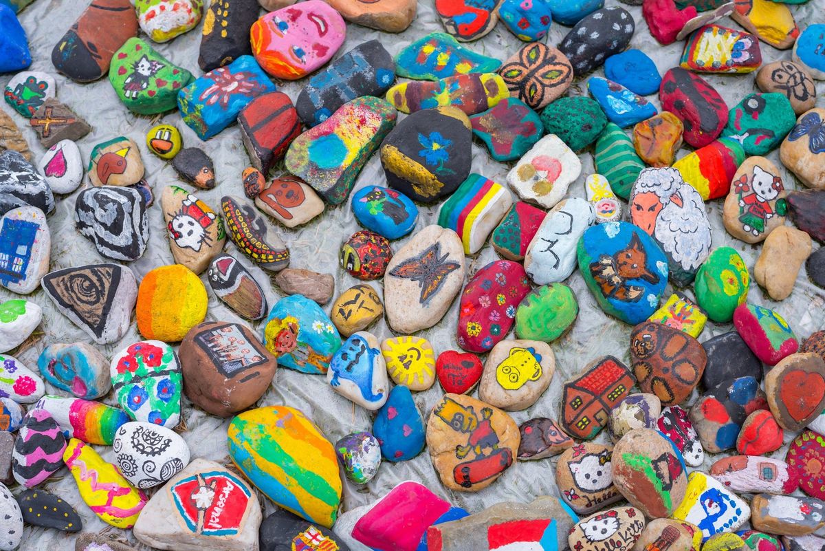 Rock Painting With Active Arts