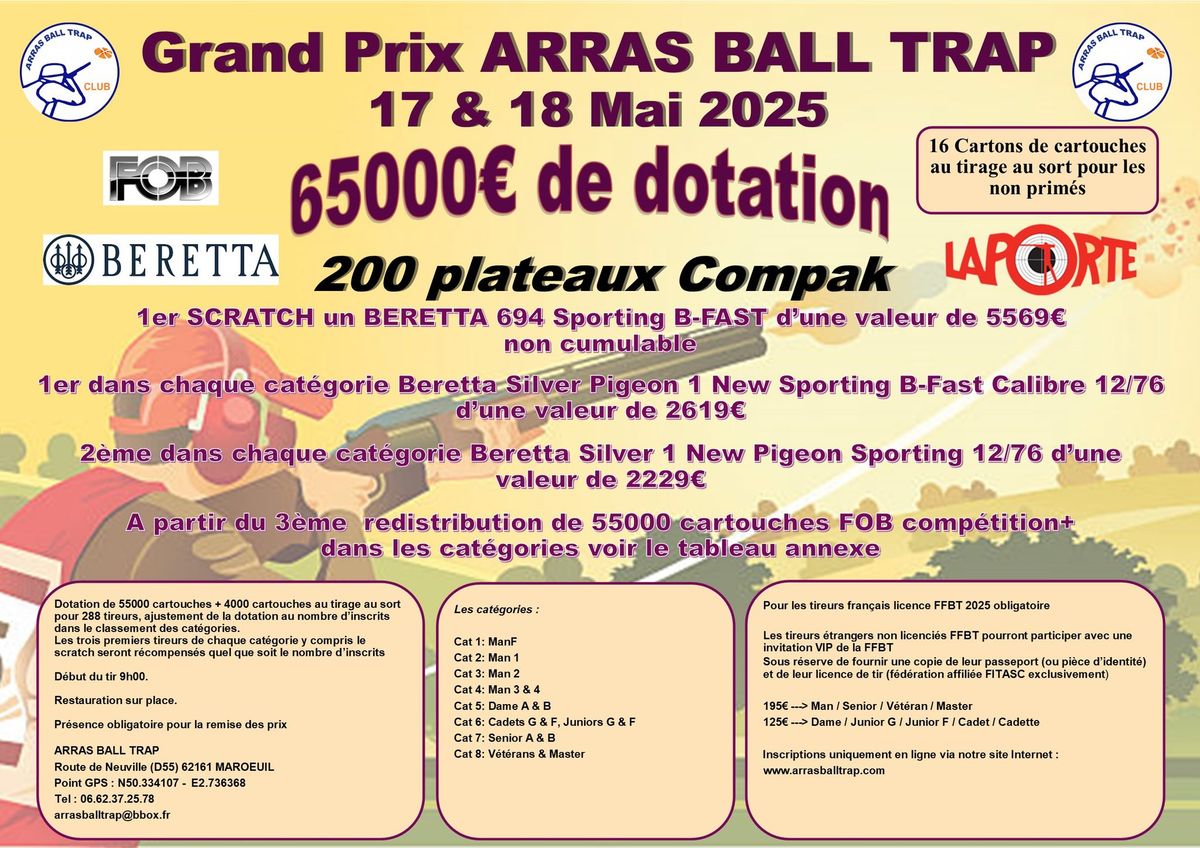 Grand Prix Compak Sporting ARRAS BAll TRAP 