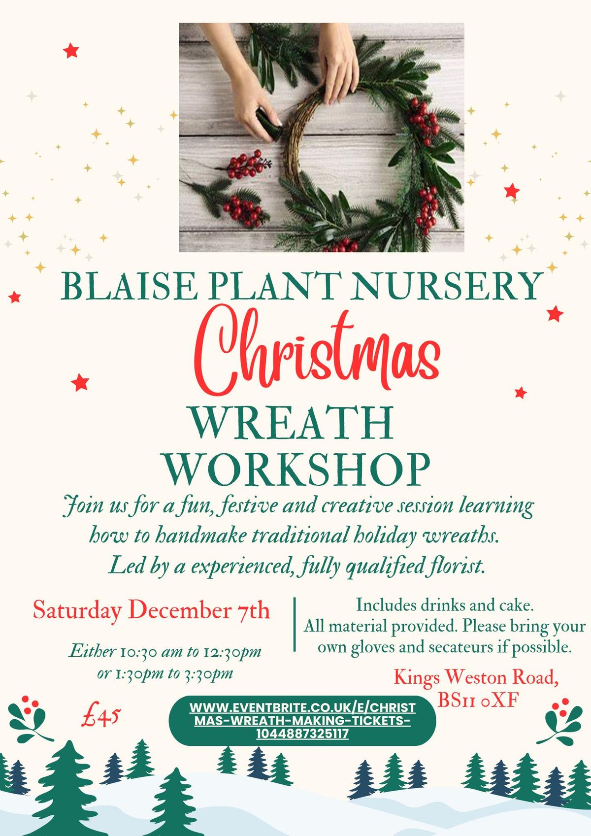 Wreath Making Workshop at Blaise Plant Nursery