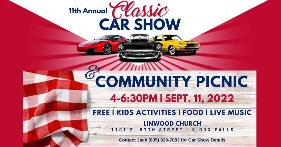 11th Annual Classic Car Show & Community Picnic, Linwood Wesleyan