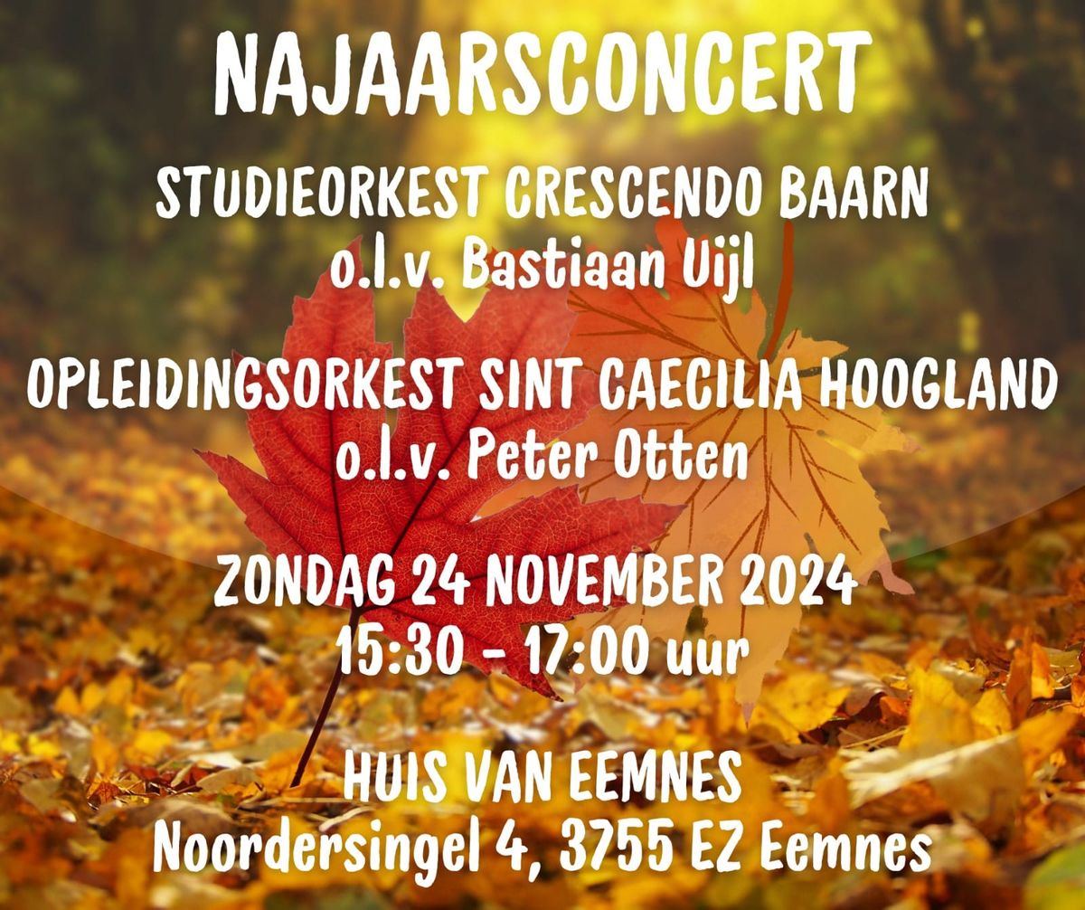 Dubbelconcert Crescendo en Sint Caecilia