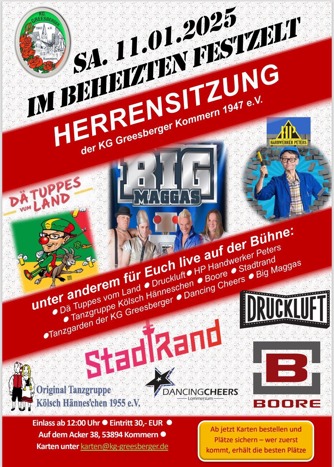 Herrensitzung in Kommern