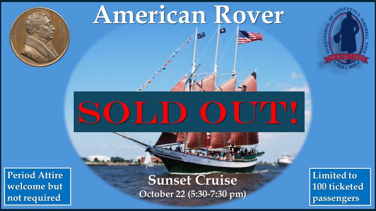 Lafayette Bicentennial Sunset Schooner Cruise SOLD OUT