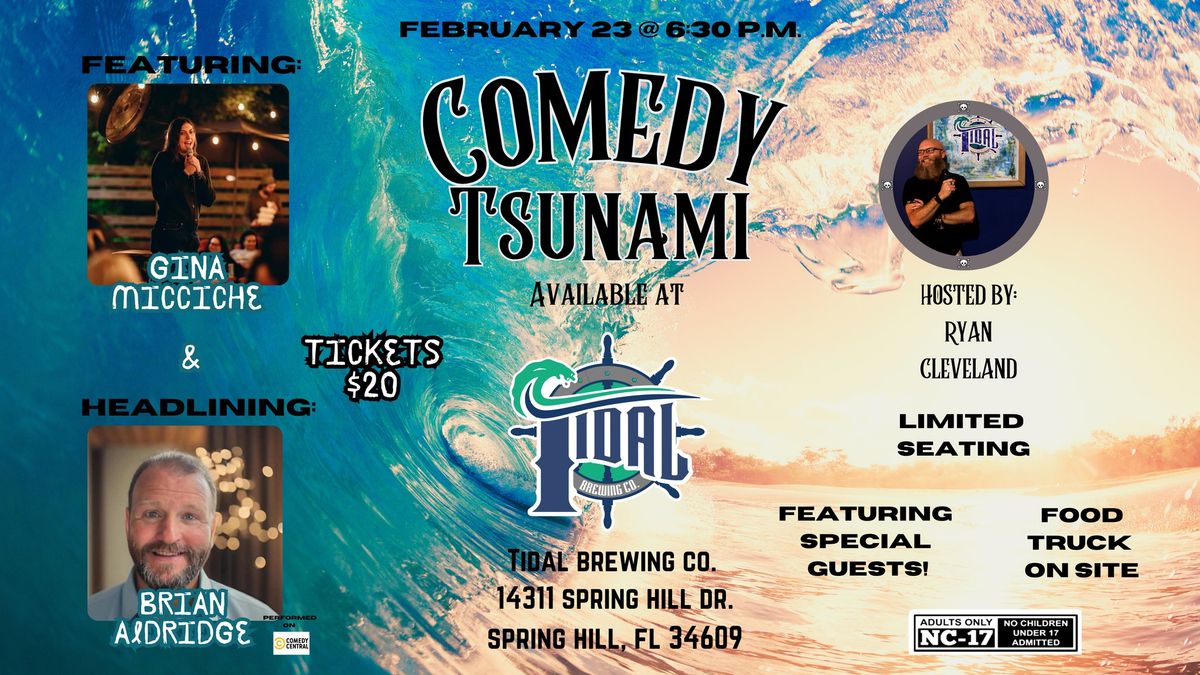 Comedy Tsunami at Tidal Brewing