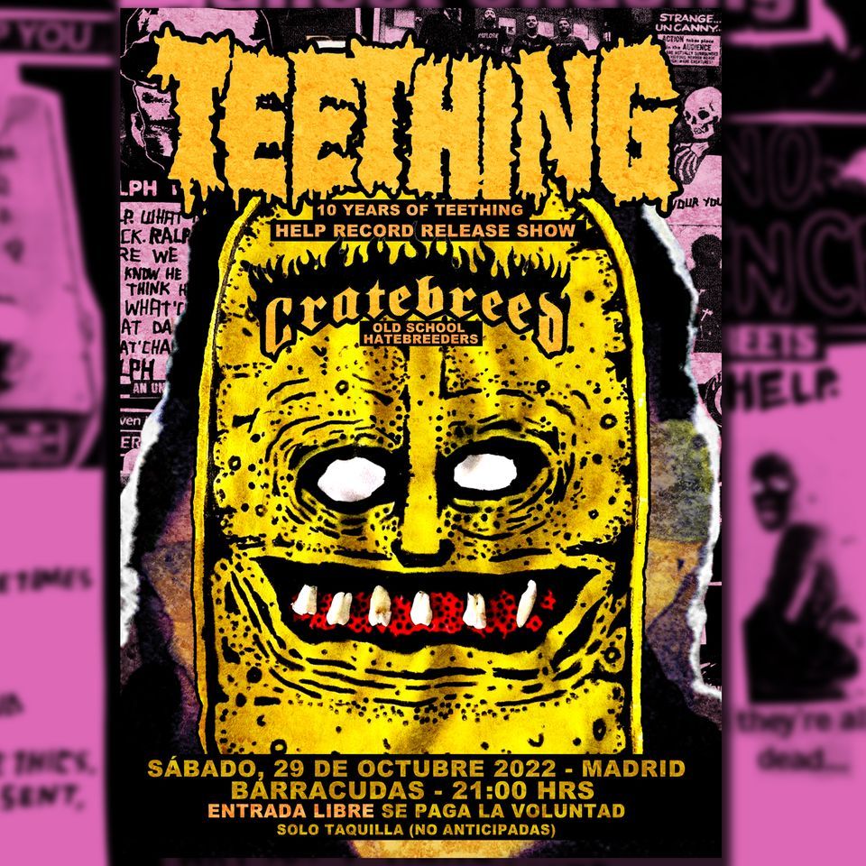 Teething (Presentaci\u00f3n de nuevo LP) + Cratebreed en Madrid.