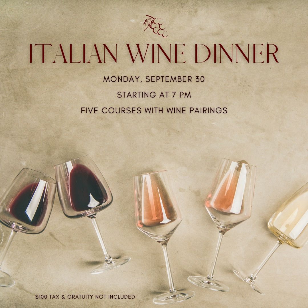 Italian Wine Dinner