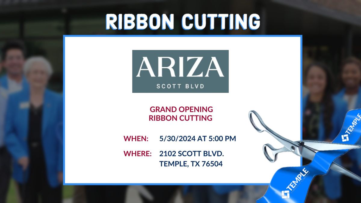 Ariza Scott Blvd. Grand Opening Ribbon Cutting