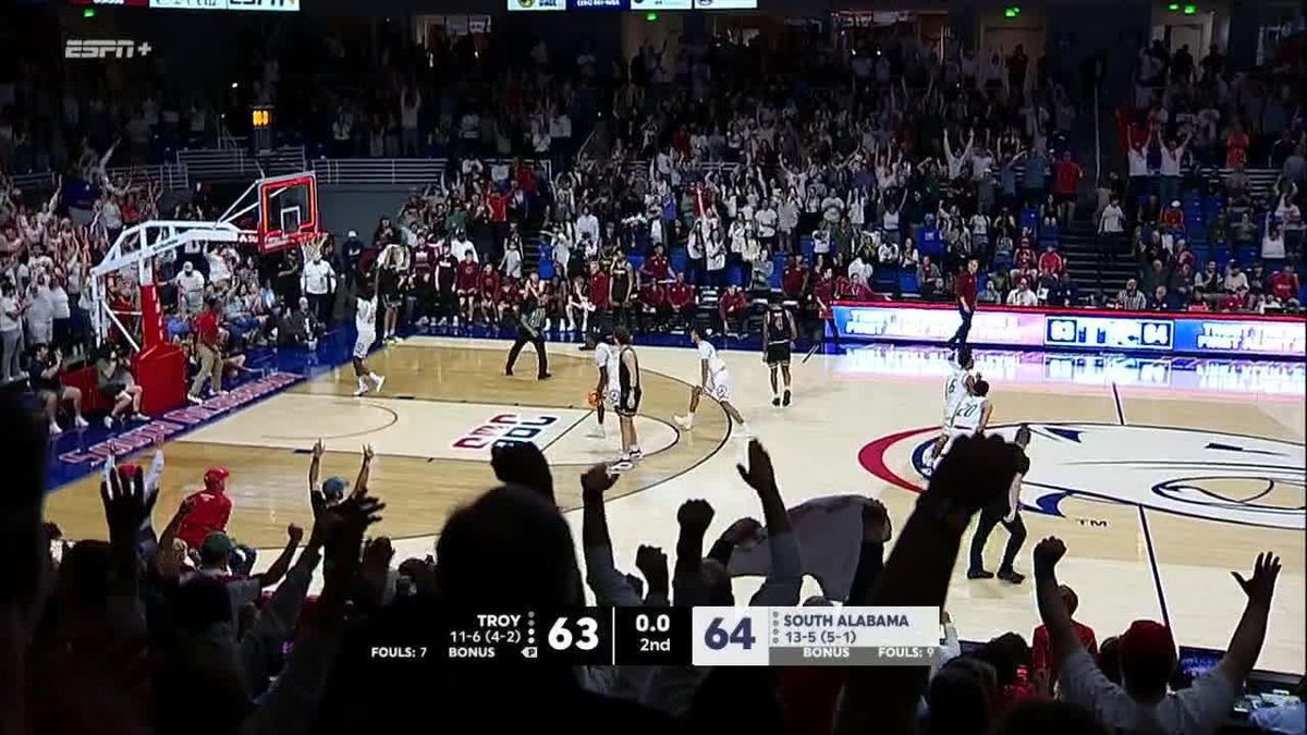 Troy Trojans at South Alabama Jaguars Mens Basketball at The Mitchell Center
