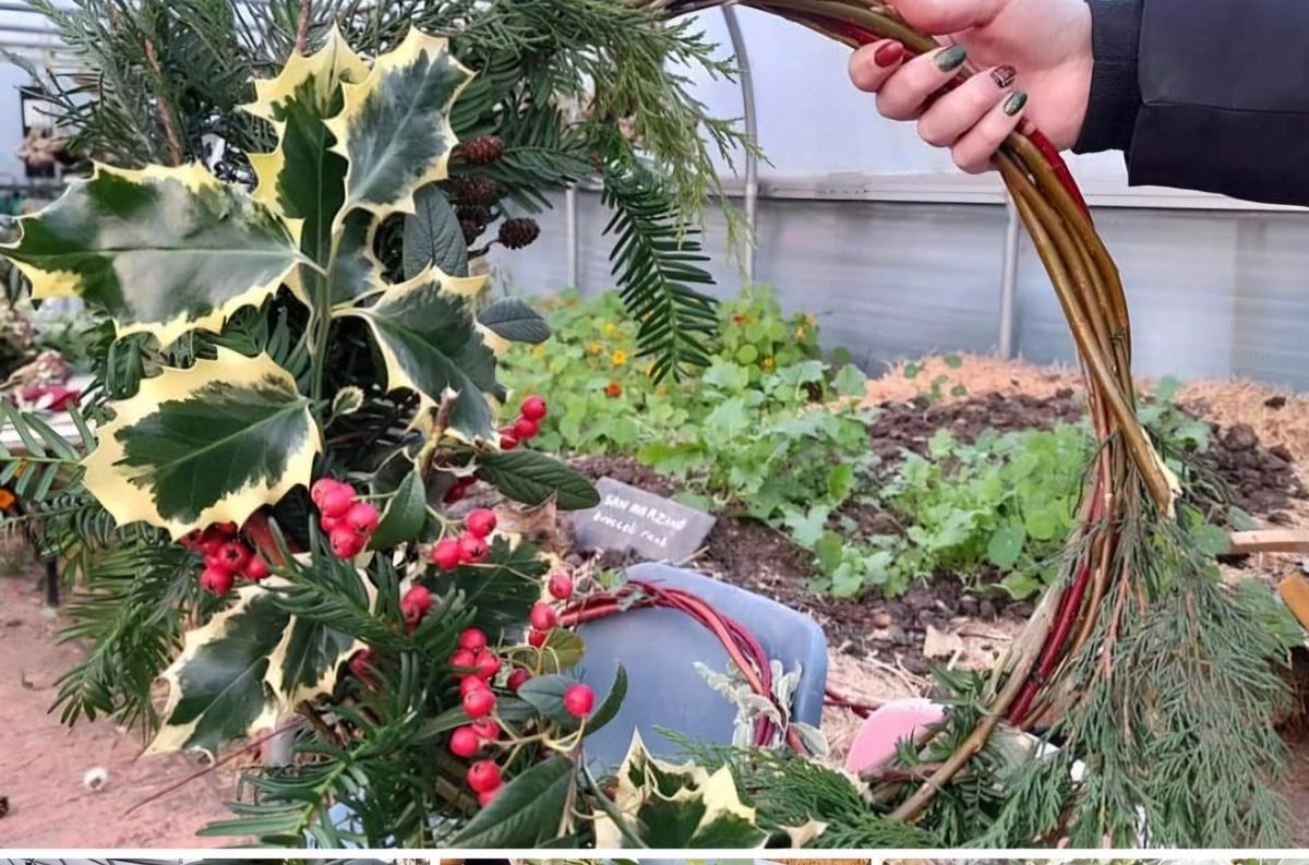 Winter hedgerow wreath making 