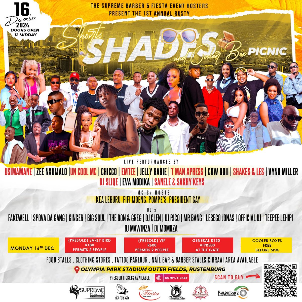 THE 1st ANNUAL RUSTY SHORTS, SHADES & COOLERBOX PICNIC