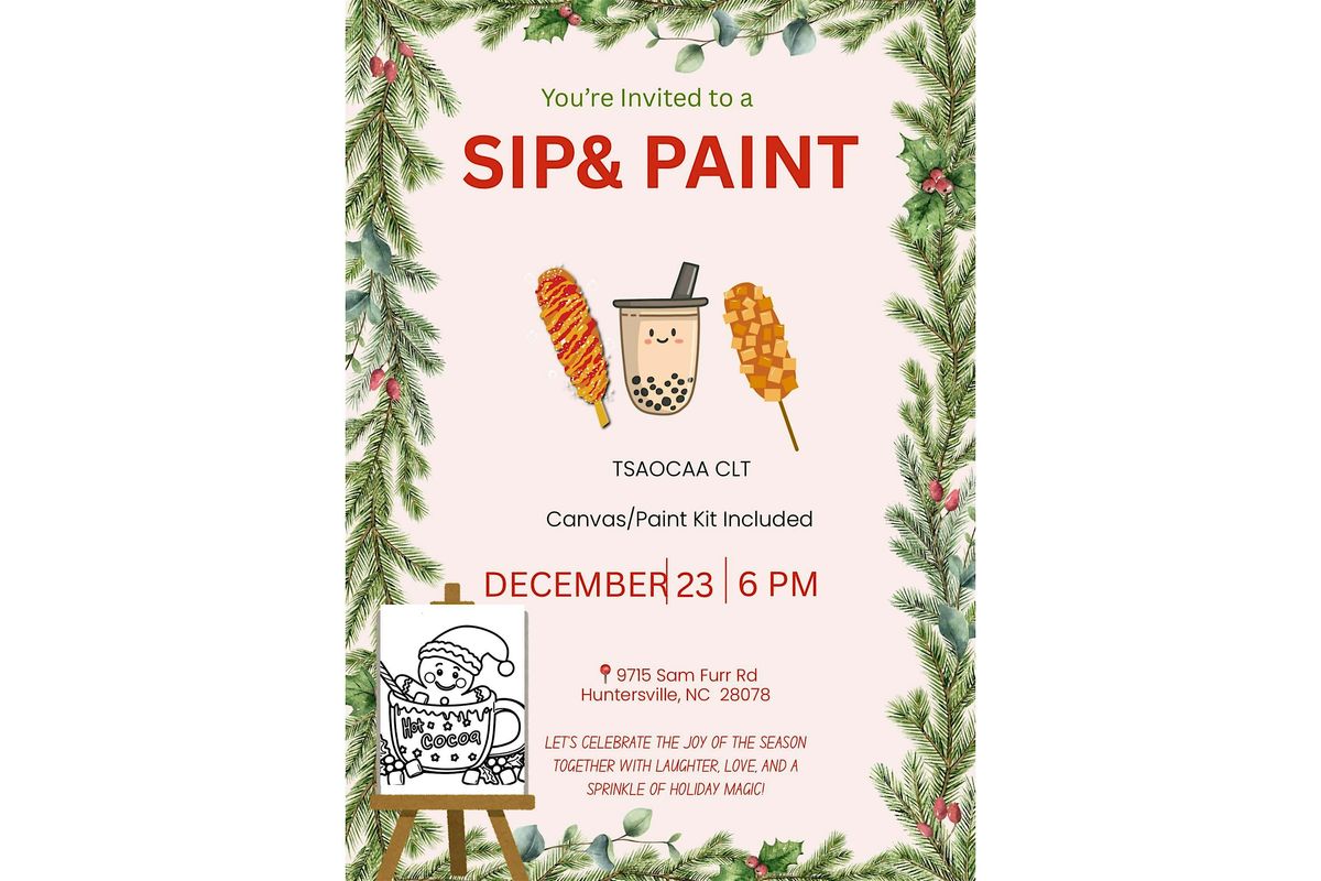 Christmas Sip&Paint