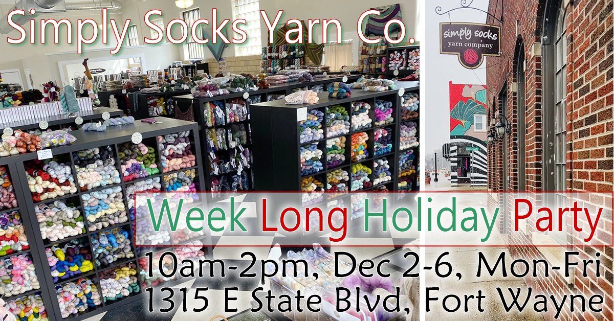 SSYC's Big Yarny Holiday Party - A Week-long Event!