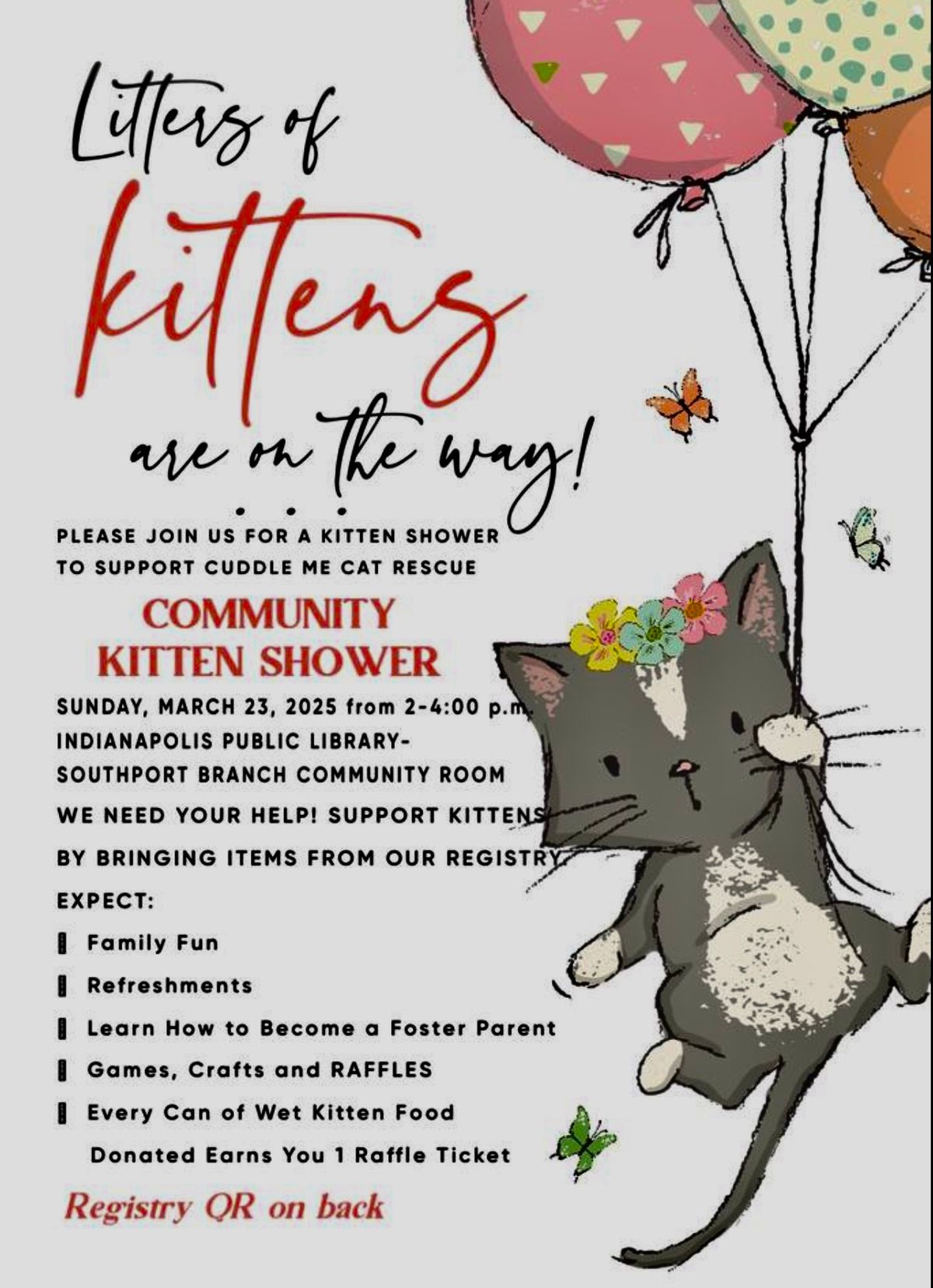 Community Kitten Shower