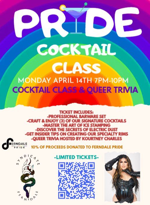 Pride Cocktail Class & Queer Trivia 