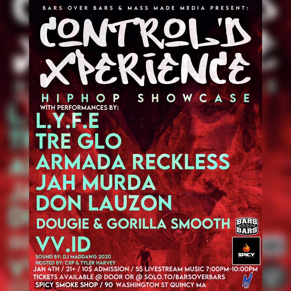 Bars Over Bars & Mass Made Media Present Control’d XPERIENCE 01/04/23