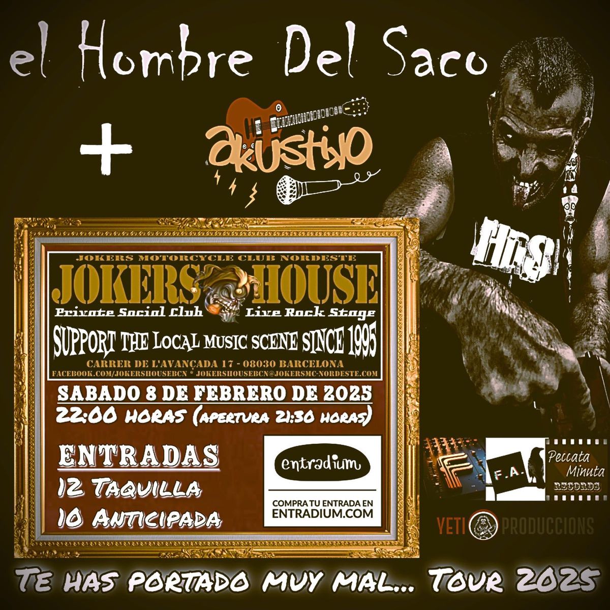 EL HOMBRE DEL SACO + AKUSTICO en directo 