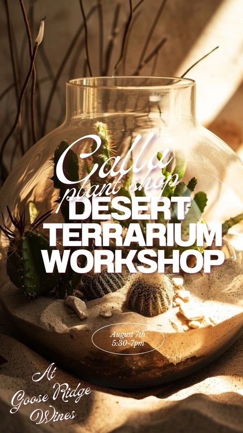 Desert Terrarium Workshop with Calla Plant Shop