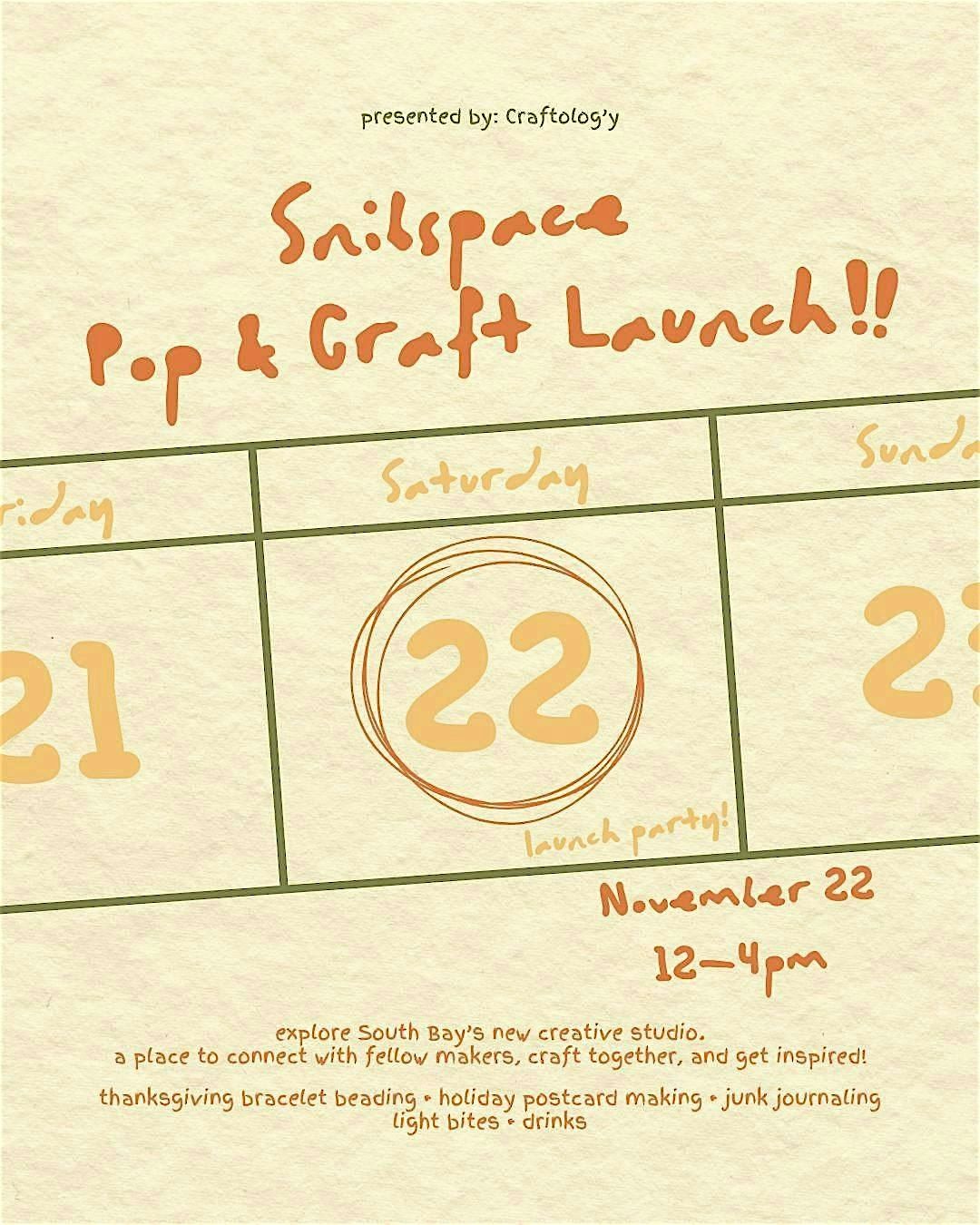 Snibspace Pop & Craft Launch