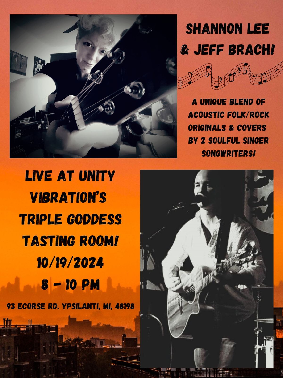 Shannon Lee & Jeff Brach, live at Unity Vibration\u2019s Triple Goddess Tasting Room!