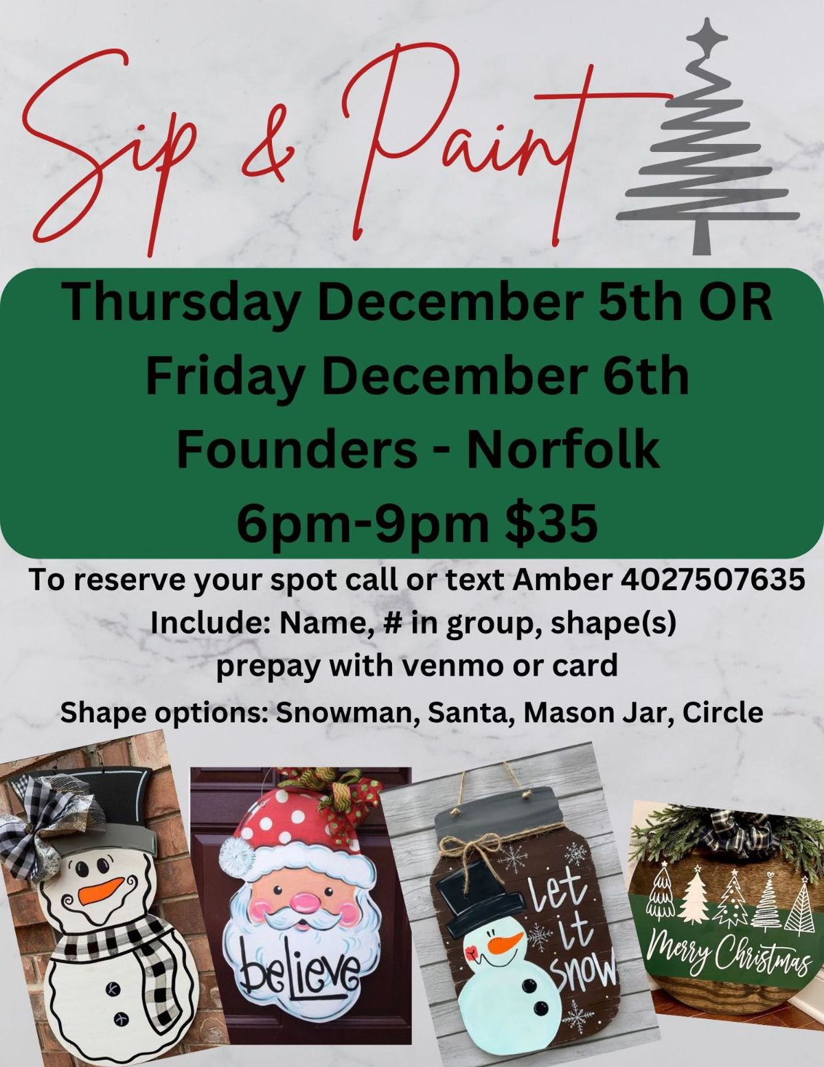 Christmas Sip & Paint