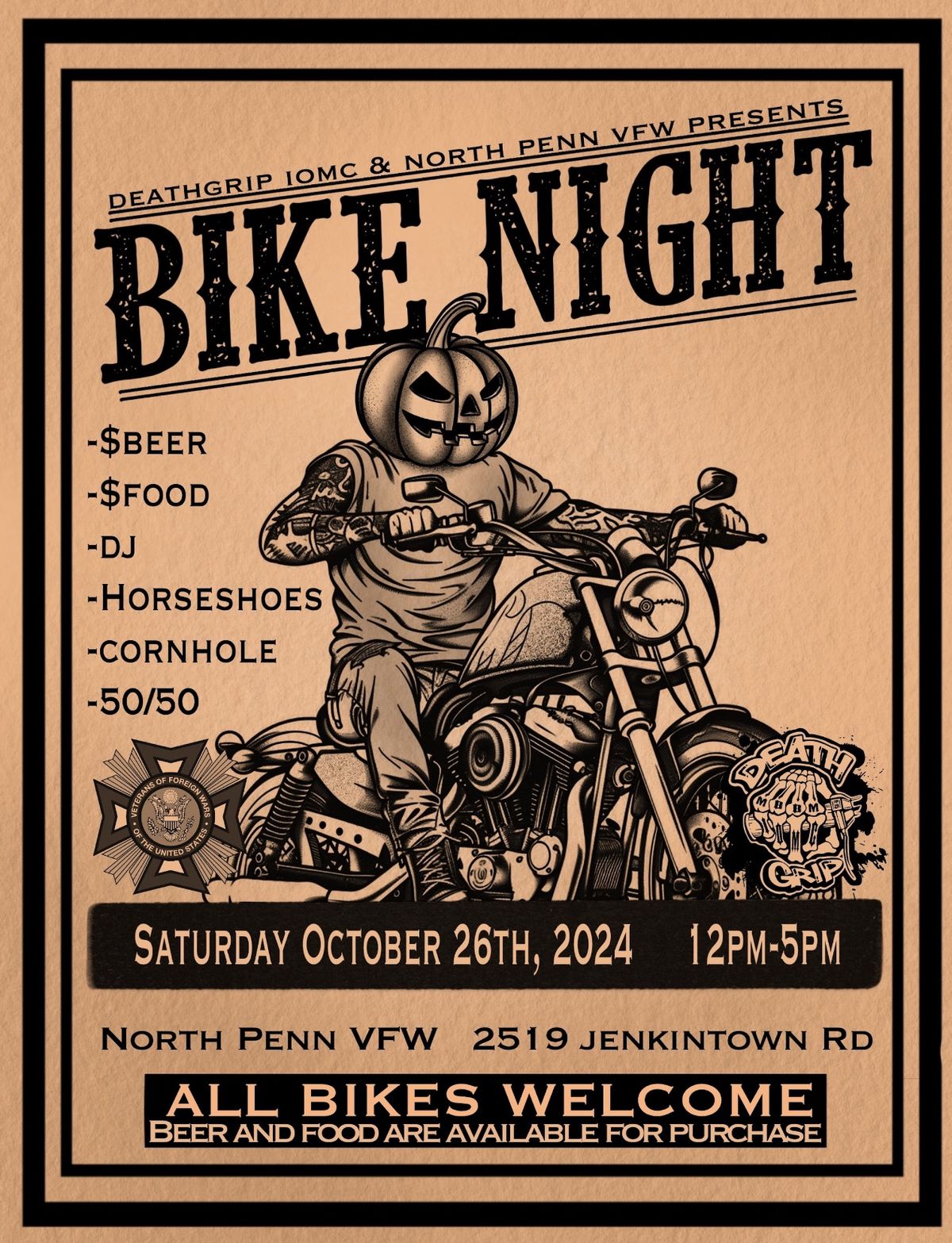 Bike Night to Support VFW Post 676