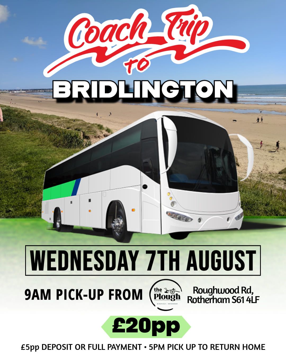 The Plough Coach Trip To Bridlington