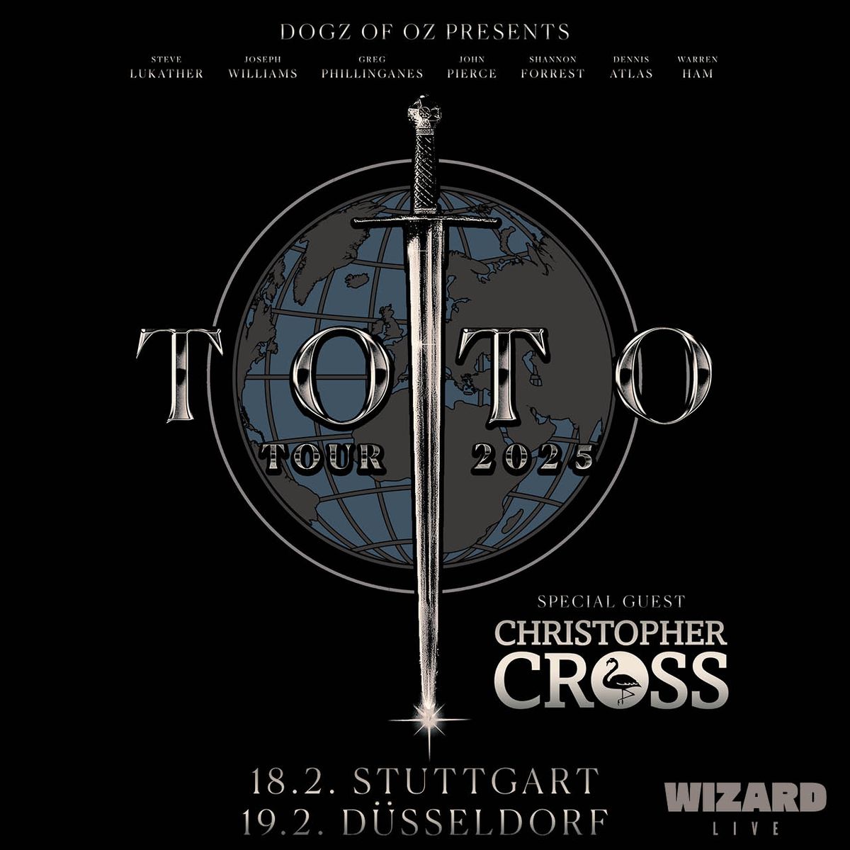 TOTO - The Dogz of Oz World Tour 2025 \/ D\u00fcsseldorf