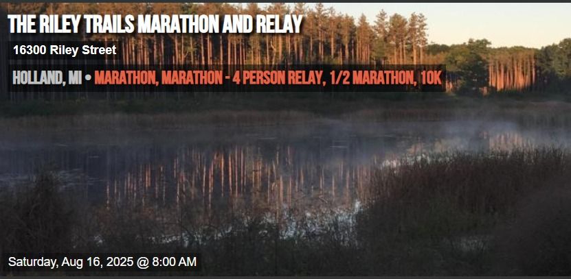 Riley Trails Marathon, 1\/2 Marathon, 10K, and Marathon Relay 