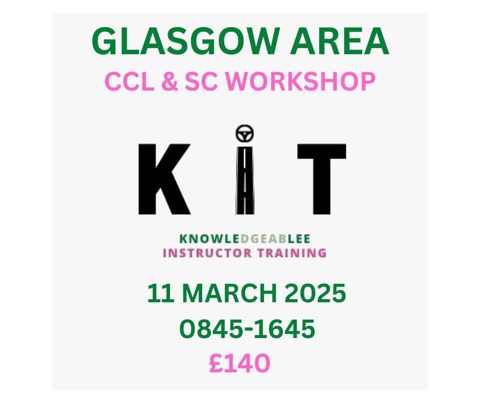 Glasgow Area (Hamilton) - CCL & SC Workshop