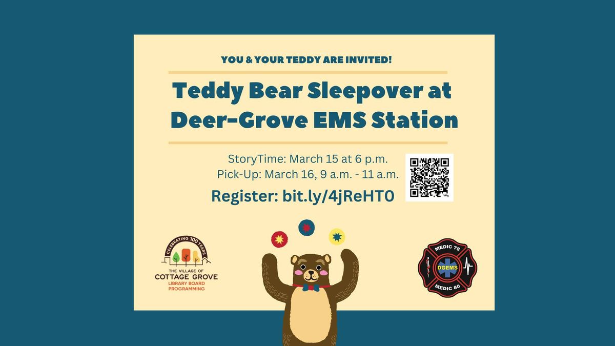 Teddy Bear Sleepover at Deer-Grove EMS