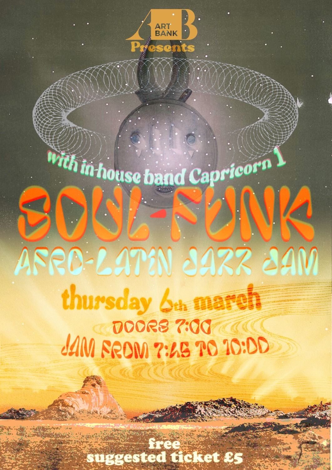 Art Bank presents: Soul-Funk Afro-Latin Jazz Jam