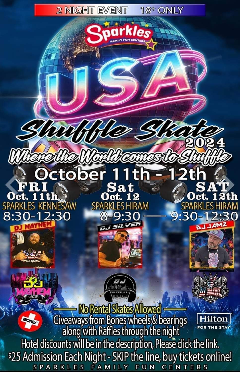 USA Shuffle Skate Atlanta Friday