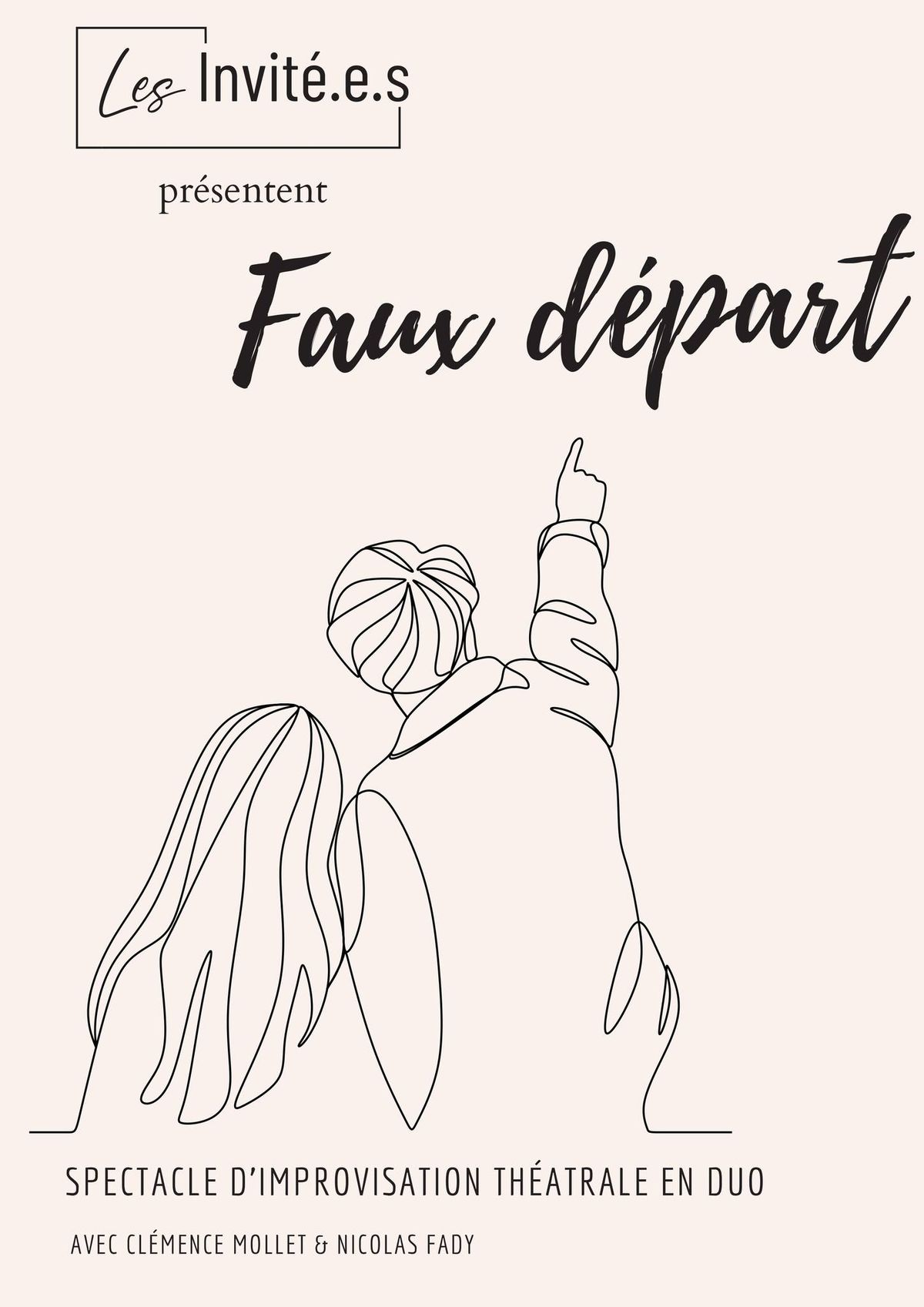 Spectacle d'improvisation th\u00e9\u00e2trale "Faux d\u00e9part"