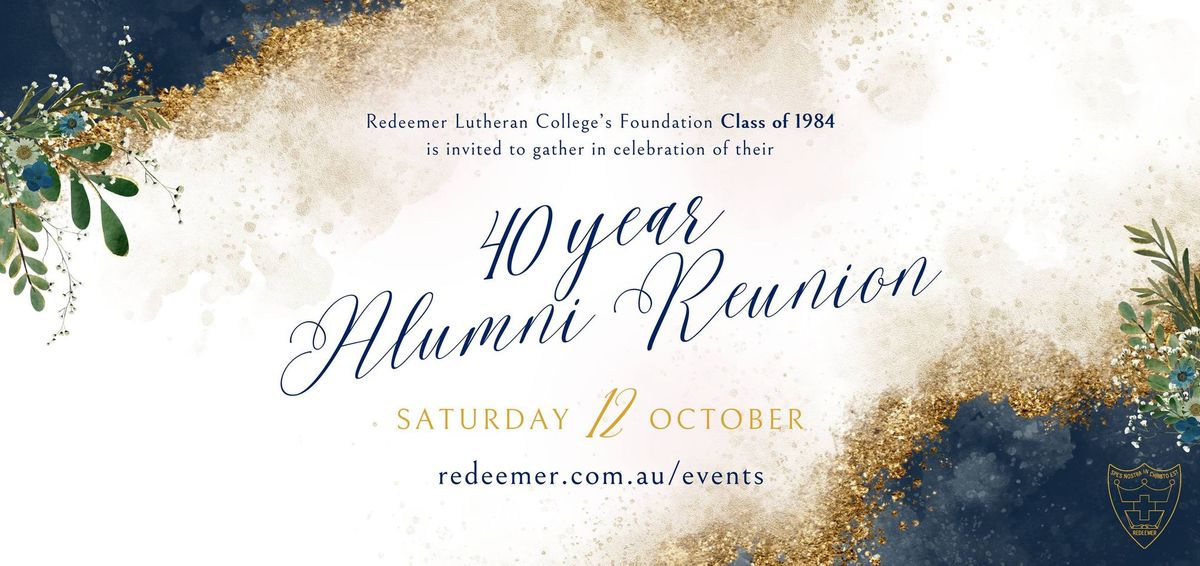 Redeemer Class of 1984 | 40 Year Reunion