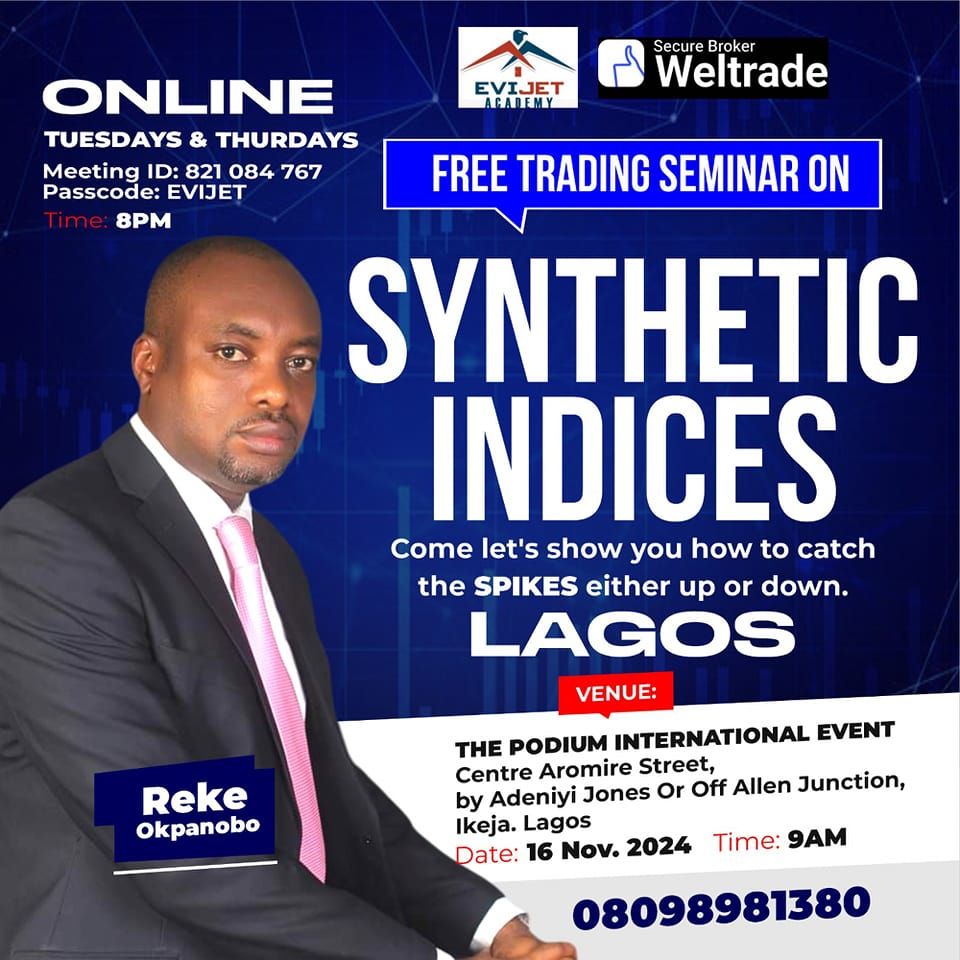 LAGOS Synthetics Indices Free Trading Mega Seminar